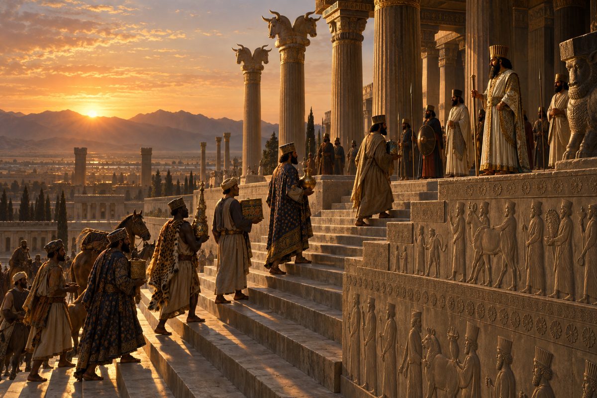 ภาพจินตนาการประกอบเรื่อง ถนนหลวงของดาริอุส